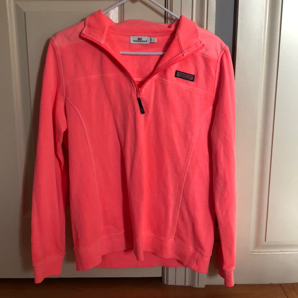 Neon Pink Vineyard Vines Shep Shirt